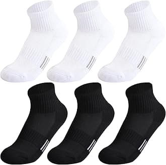 Kids Socks - Breathable Mesh & Cotton Ankle Athletic Socks for Boys & Girls, Youth 6/12 Pairs