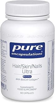 Hair Skin Nails Ultra - With Biotin, Biocell Collagen, Vitamin C, Copper and Q10-60 Capsules