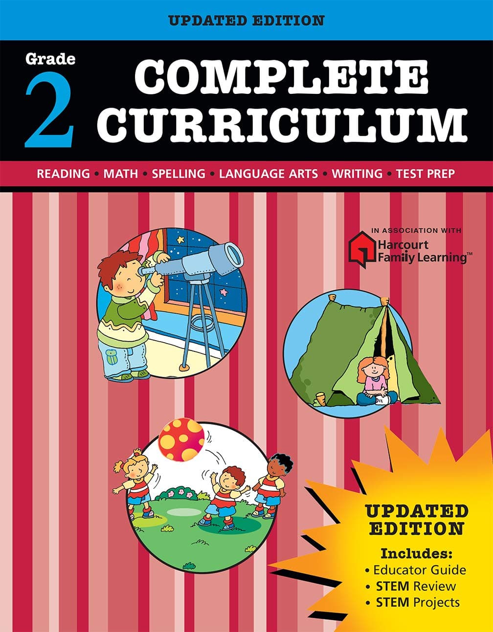 Complete Curriculum, Grade 2 (Flash Kids Harcourt Family Learning) Paperback