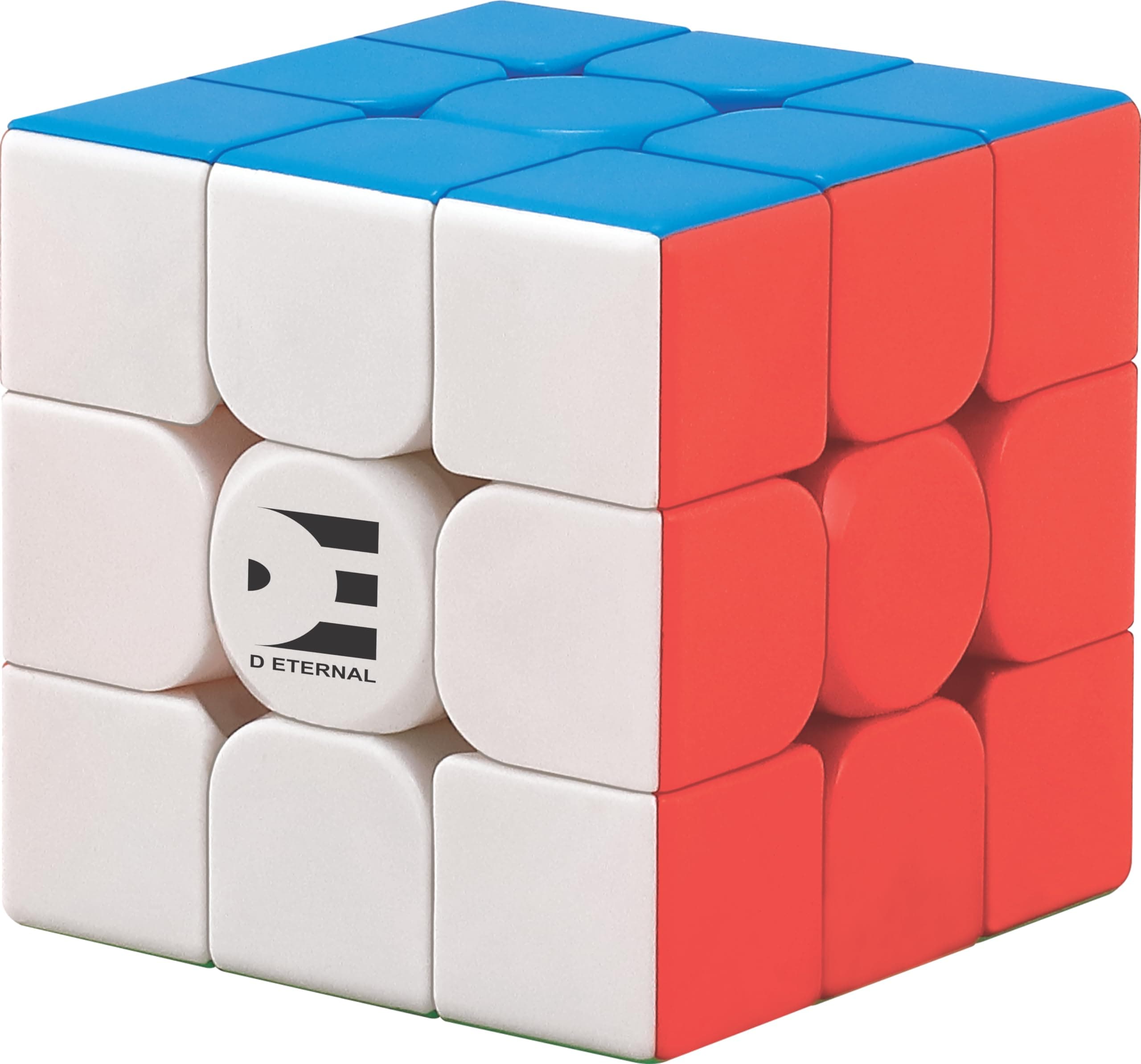 D Eternal Speed Cube 3x3x3 High Speed Stickerless Magic 3x3x3 Brainstorming Puzzle Cube for 14 Years and Up