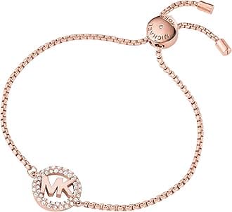 "Blush Rush" Bead Bangle Bracelet, Stainless Steel