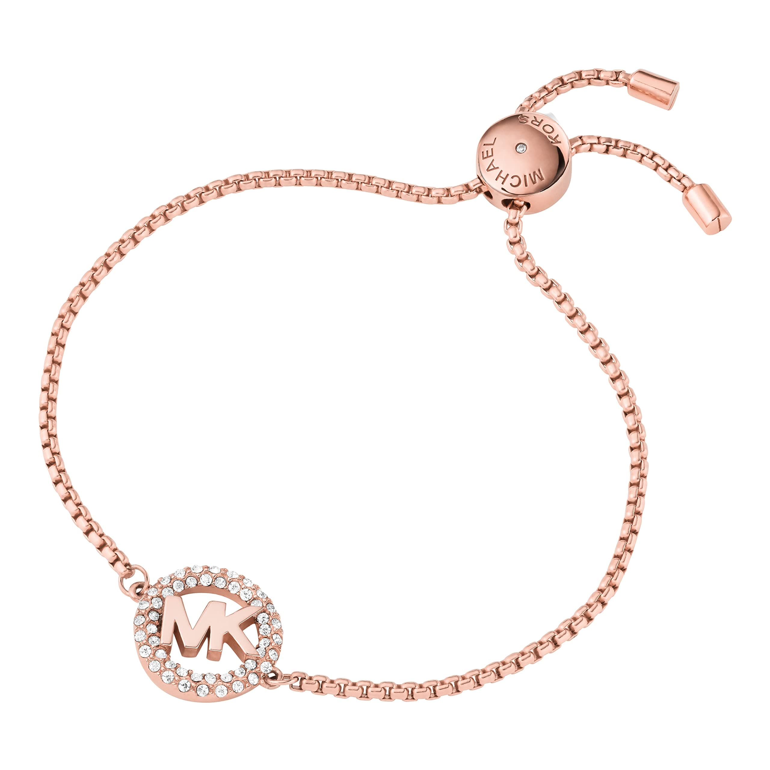 Michael Kors "Blush Rush Bead Bangle Bracelet, Stainless Steel