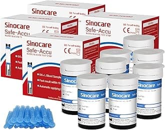 Sinocare Safe Accu Blood Glucose Test Strips 200 pcs