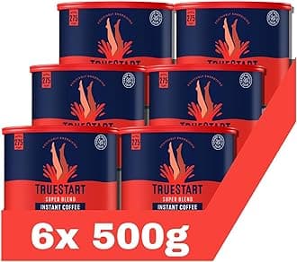 Barista Grade Super Blend Strong Instant Coffee – (6 x 500g) Premium Freeze-Dried Coffee Granules, Mycotoxin-Free, Antioxidant Rich, Strong & Smooth with 100% Full Flavour