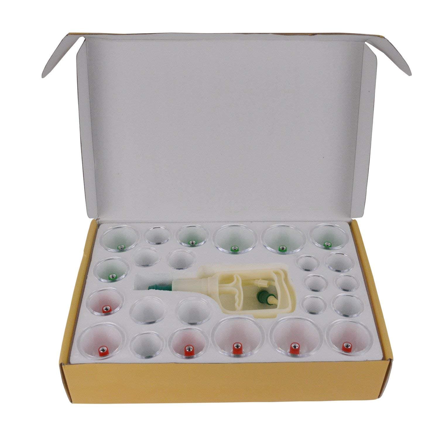 Boby Chinese Cupping Therapy Sets Muscle Massage Acupuncture Cupping Set 24 pcs Kit Vacuum Suction Cups with Pump