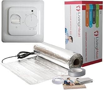 Underfloor Heating Kit for Under Laminate & Wood Floors, Electric 150w /m² with M1 Manual Thermostat, 1.5/m²