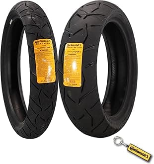Continental ContiTrailAttack 3 Tour Motorcycle Tire 59V - High-Performance Grip, Enhanced Stability, and Quick Warm-Up (120/70 R19, 170/60 ZR17)