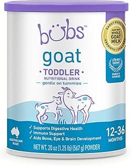 Goat Toddler Nutritional Drink, Non-GMO Whole Goat Milk-Based Gentle Formula, for Kids 12-36 Months, 20 oz