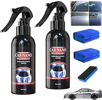 Nurafix Nano Scratch Remover, Nano Car Scratch Repair Spray,Nurafix Car Wax, Nurafix Scratch Repair, Fast Repairing Scratch Spray, Rub and Buff for All Vehicle Paint Care (120ml-2)