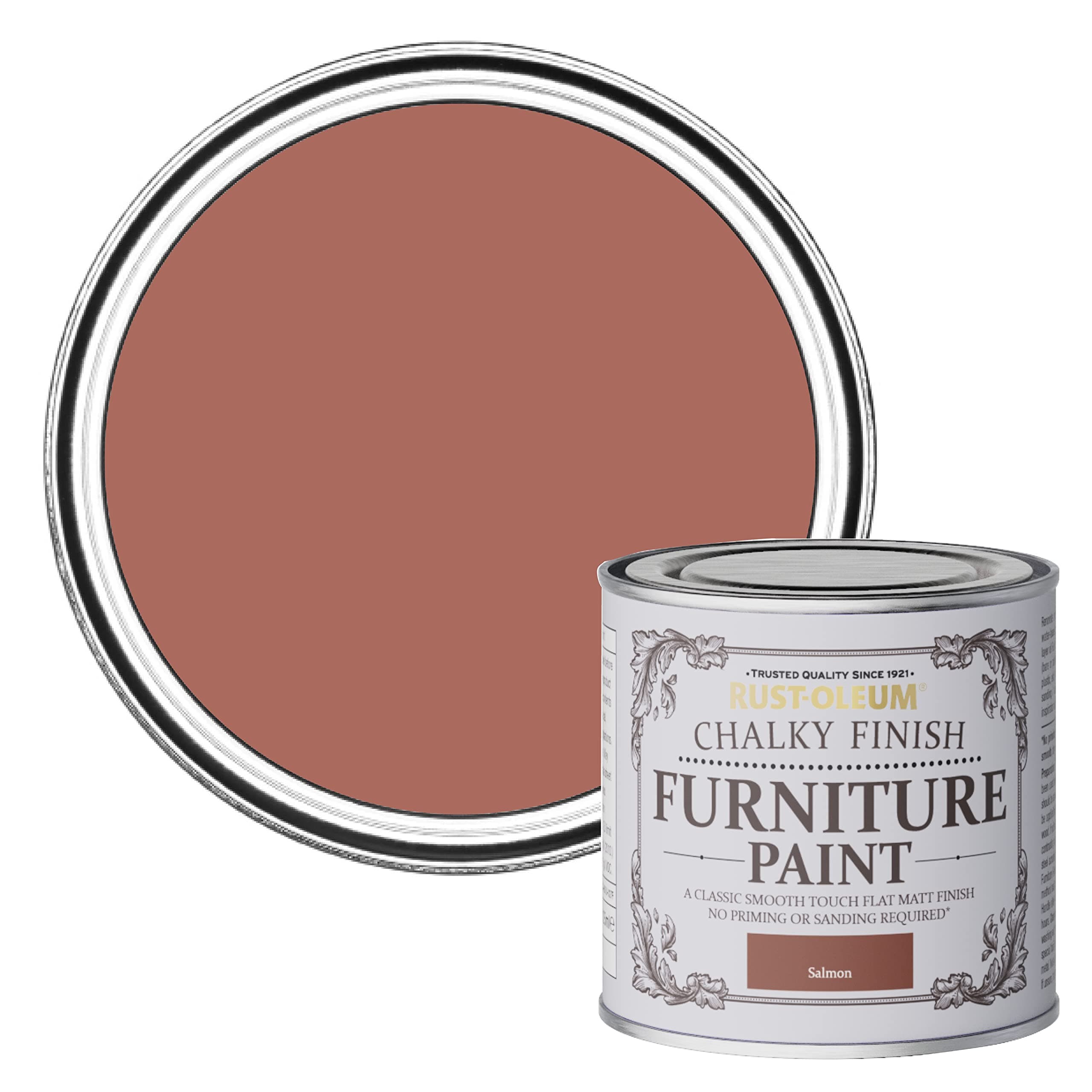 Rust-Oleum AMZ0020 Chalky Furniture Paint Salmon 750ml