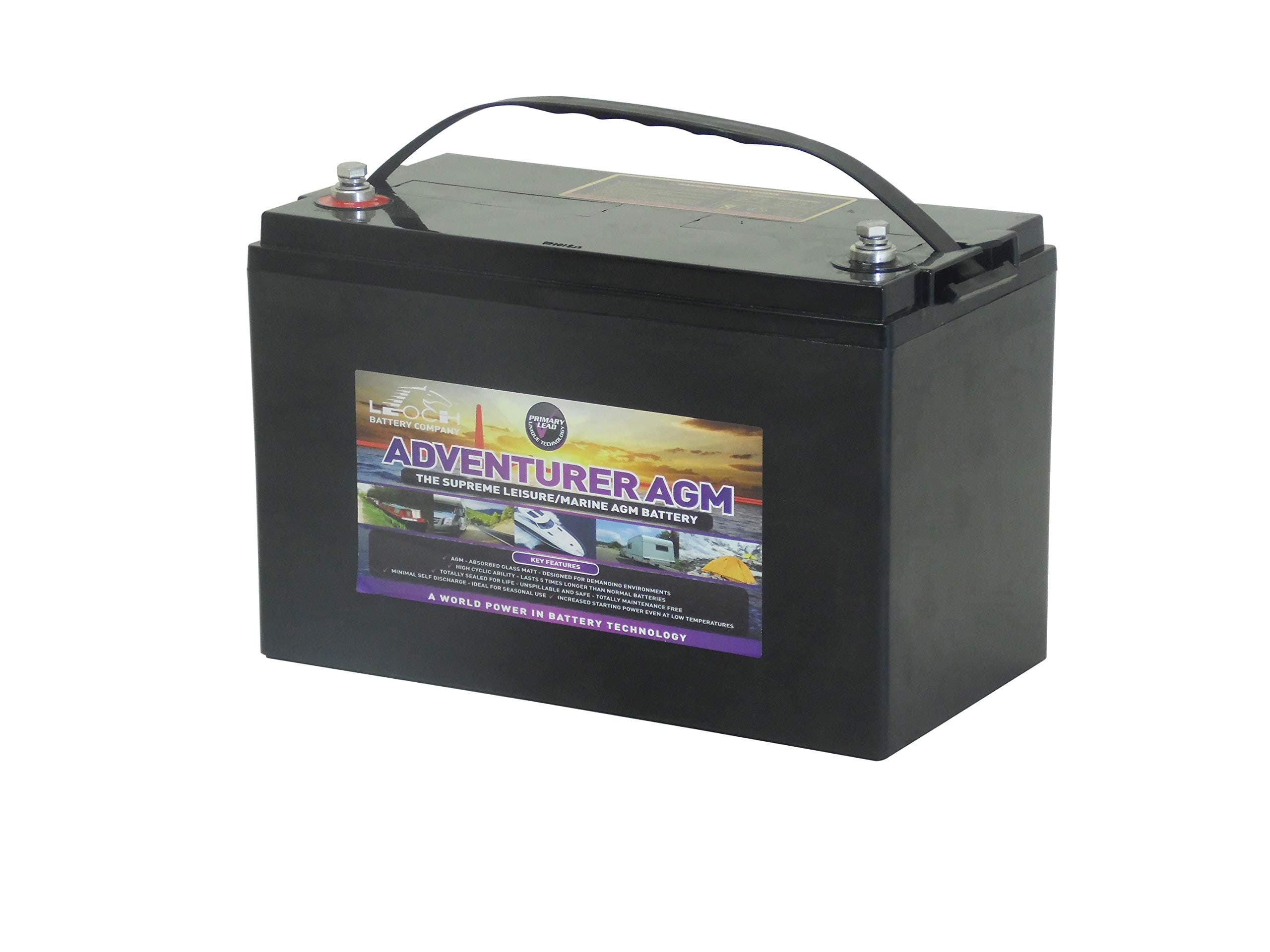 12V Leoch 120AH AGM Deep Cycle Leisure Battery
