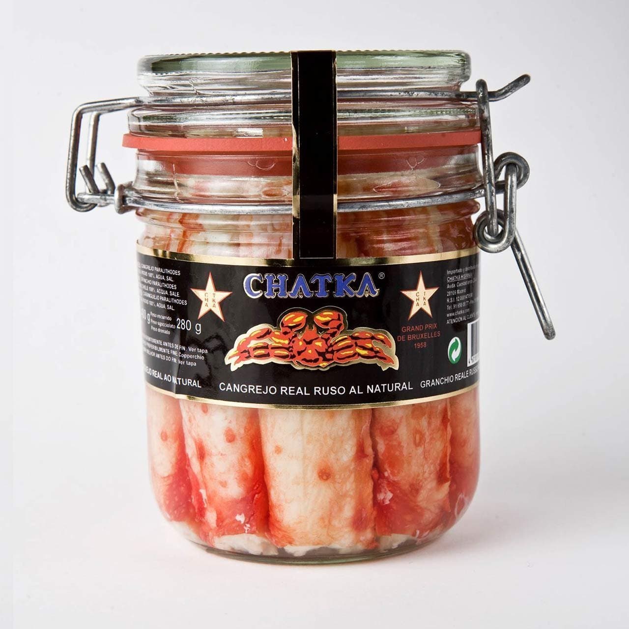 Chatka King Crab 100% Legs (jar) (400g)
