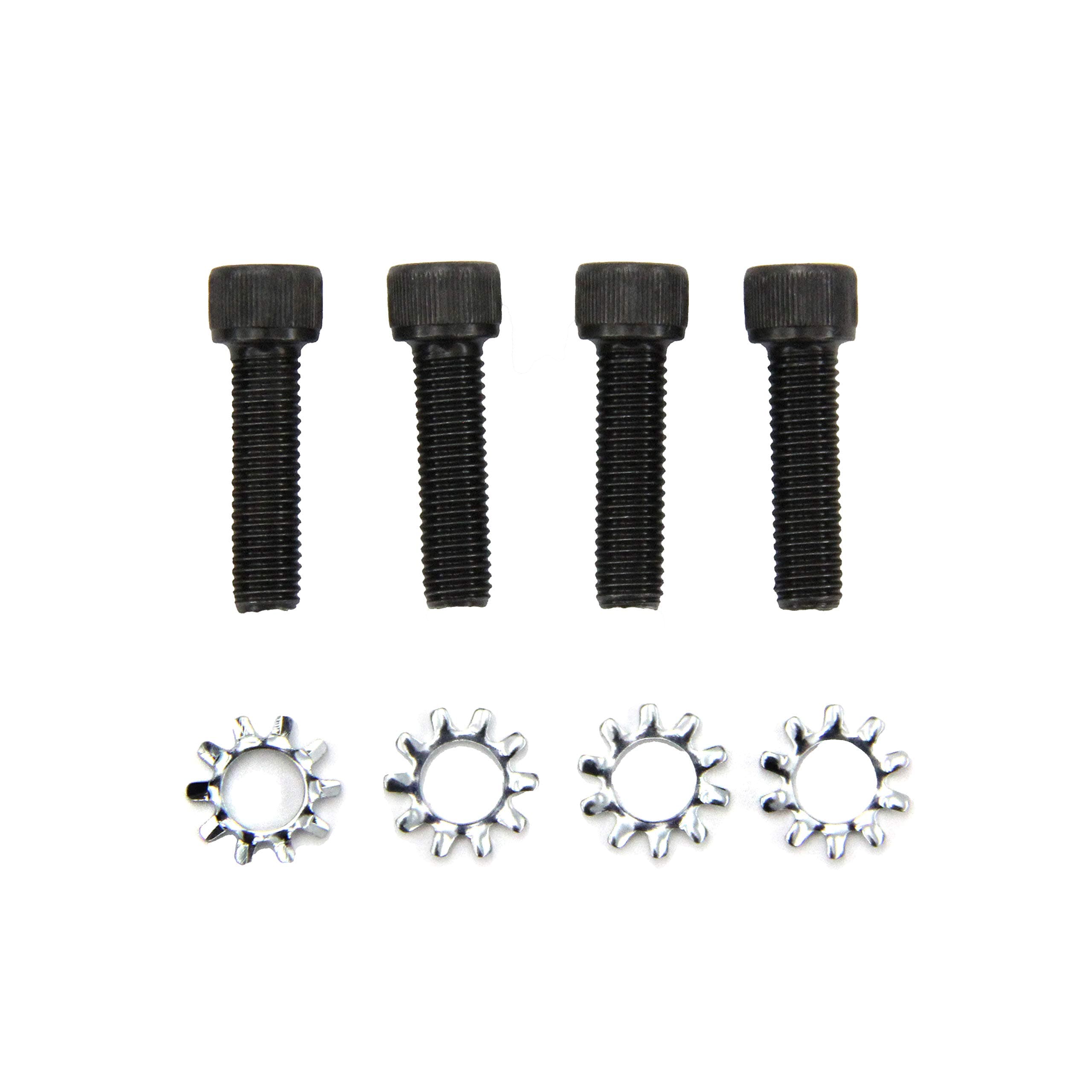 MTC Stainless Steel Replacement Allen AR Grip Screw Set of 4 with Washers - Black Oxide Coated