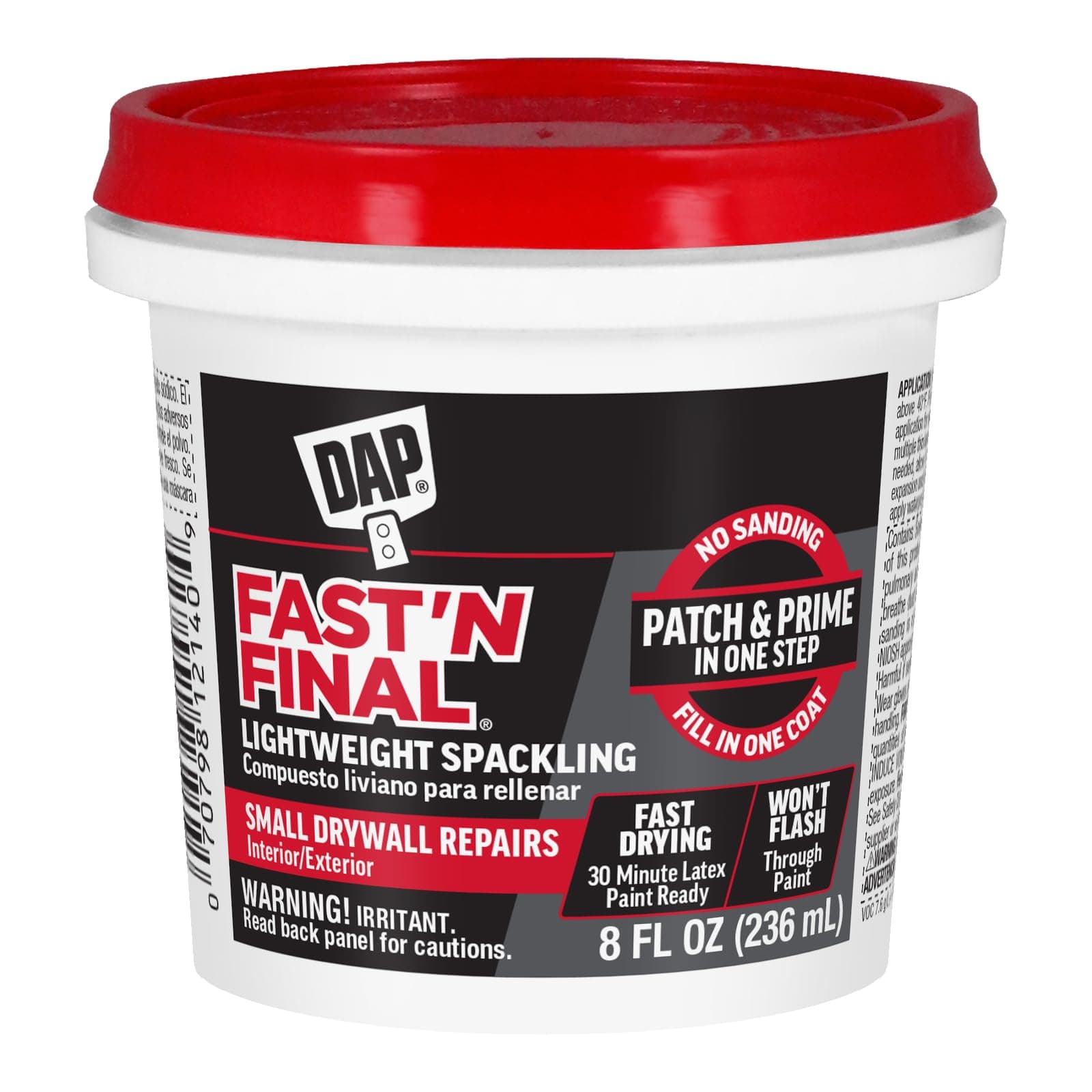 (1/2 Pint) - Dap .50 Pint Fastft.N Final Spackling Interior & Exterior 12140