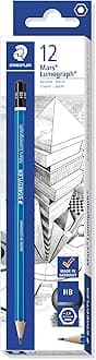 Mars Limited Lumograph 100-HB Drawing Pencil 12 Pieces Pack, Blue