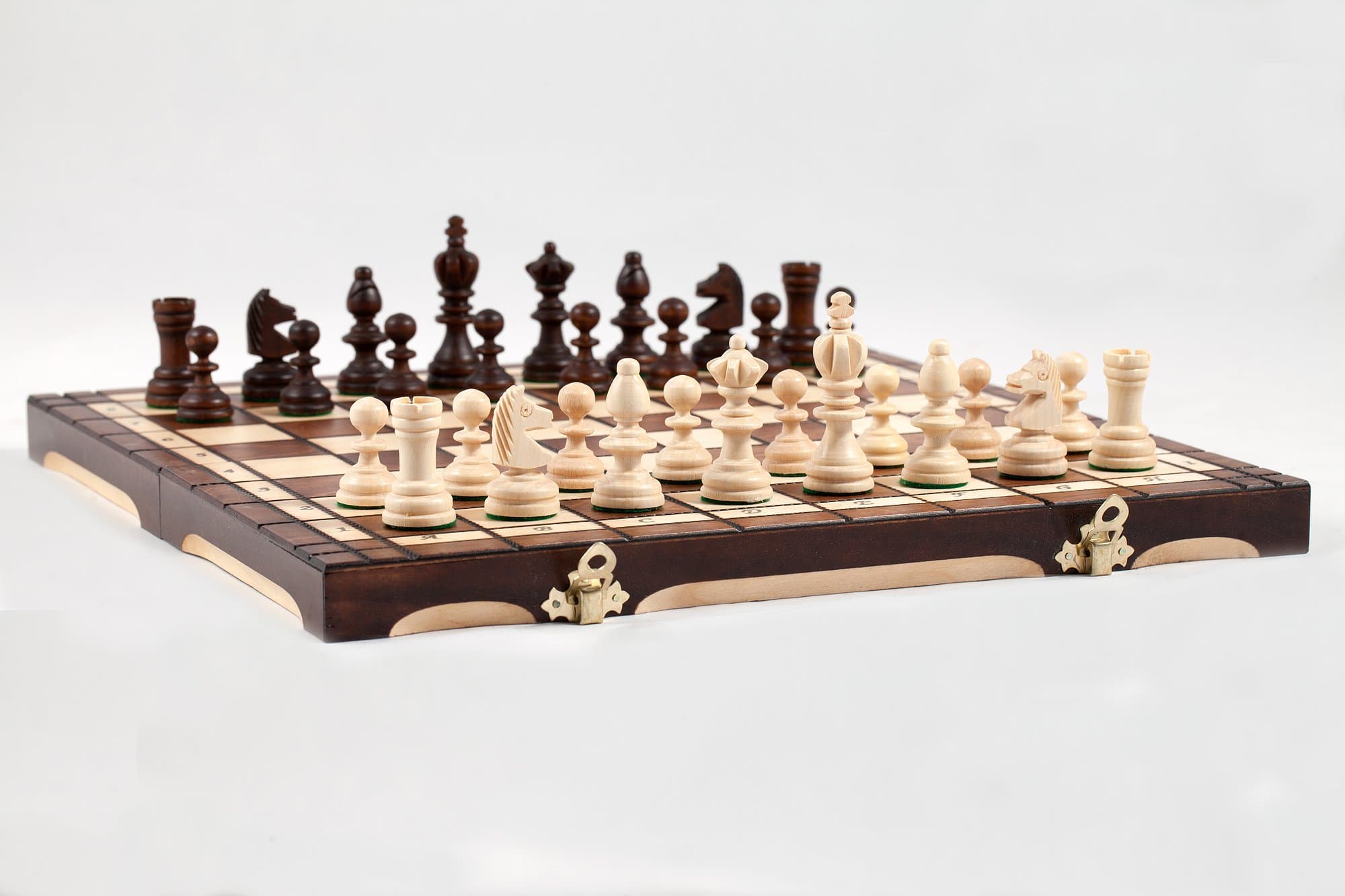 Olympic Wooden Chess Set 35cm Classic Hand Crafted Game
