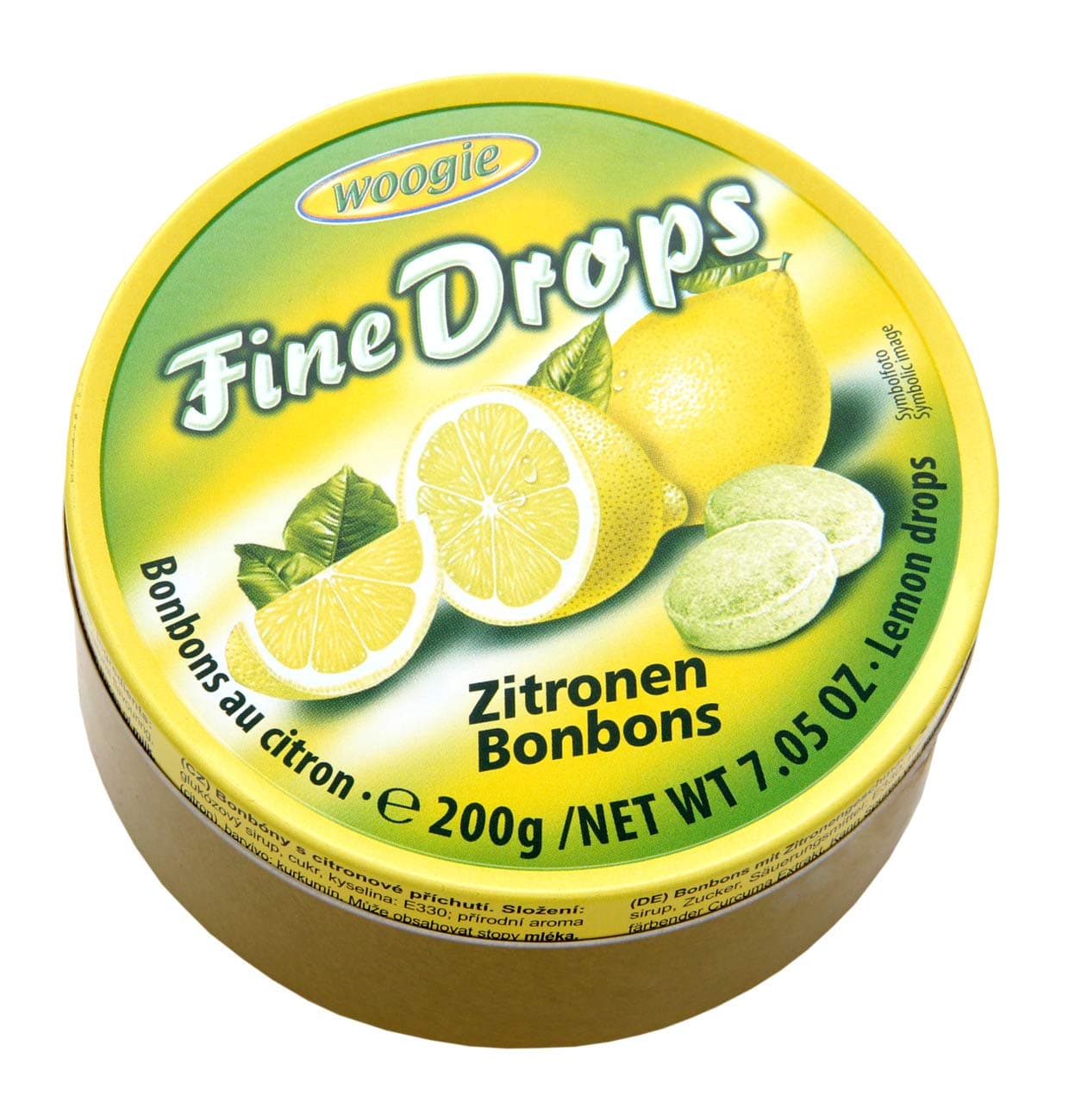 WOOGIE Fine Drops Lemon Candies 200g