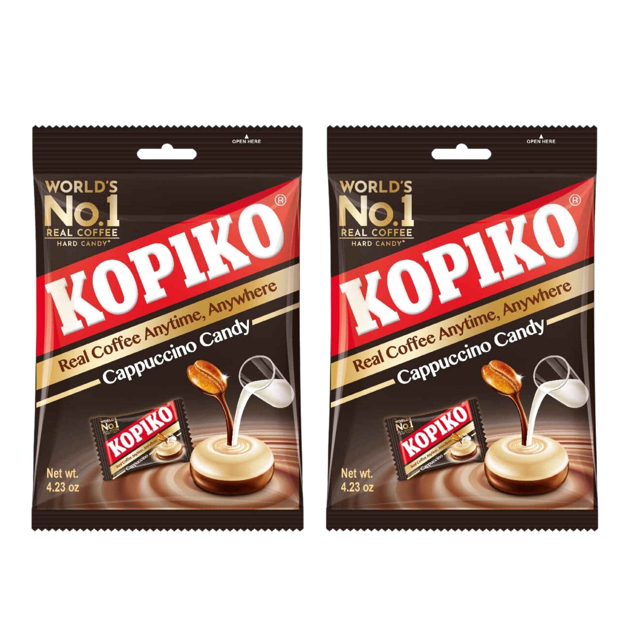 Kopiko 2 Pack Candy Cappuccino 4.23 Oz