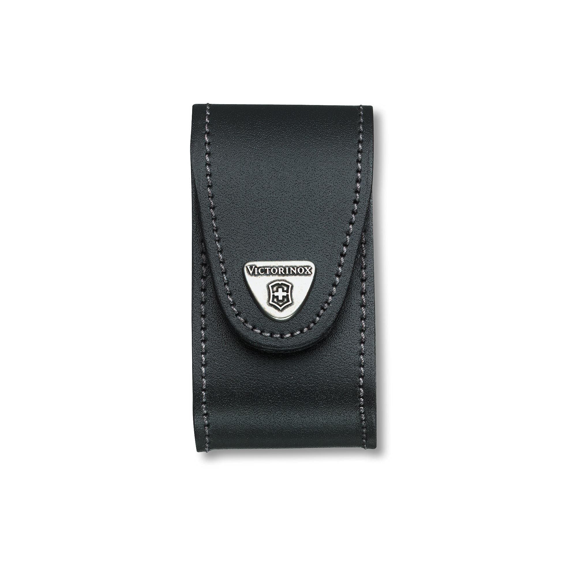Victorinox 5-8 Layers Leather Belt Pouch, Medium, Black