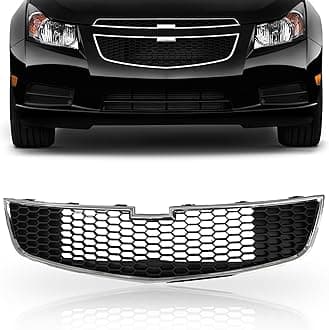PartsFlow Front Bumper Grille Lower Black Grill With Chrome Trim For 2011 2012 2013 2014 Chevrolet Chevy Cruze GM1200624 95225615