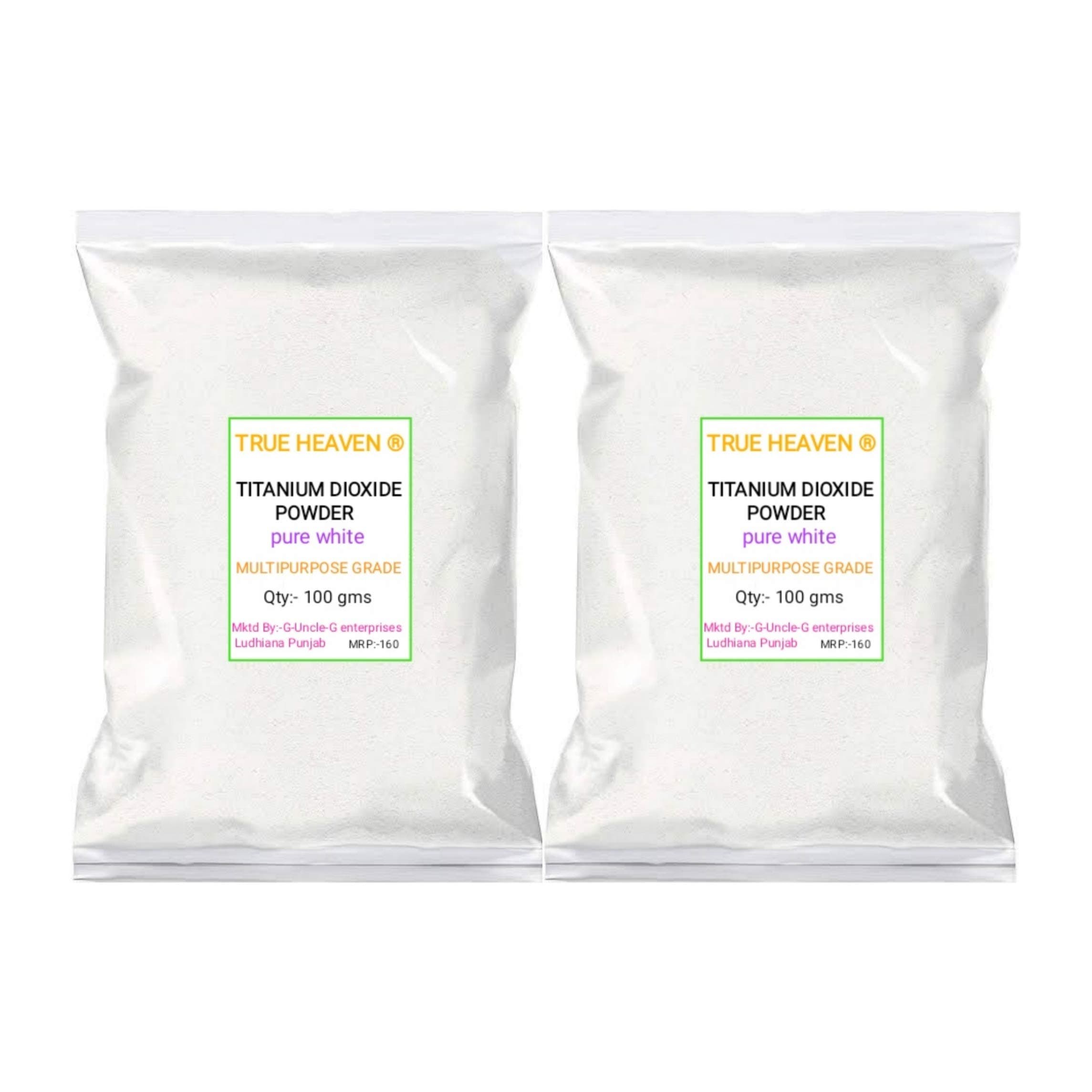 Titanium Dioxide powder pure white multipurpose quality 100gms×2=200 gms