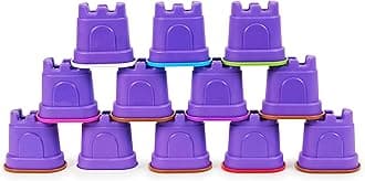 12-Pack Castle Containers (Amazon Exclusive), Multi-Color Play Sand for Party Favors, Goodie Bags, Sensory Toys for Kids Ages 3 and up
