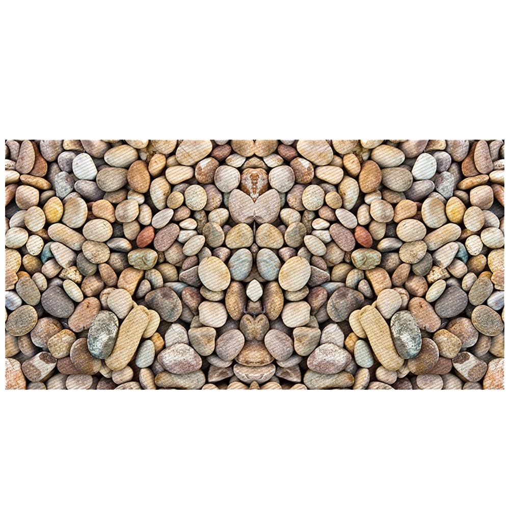 BJHAP Pebble Stone Floor Stickers Non-Slip Removable Wall Decals Murals Bathroom Kitchen Home Decor