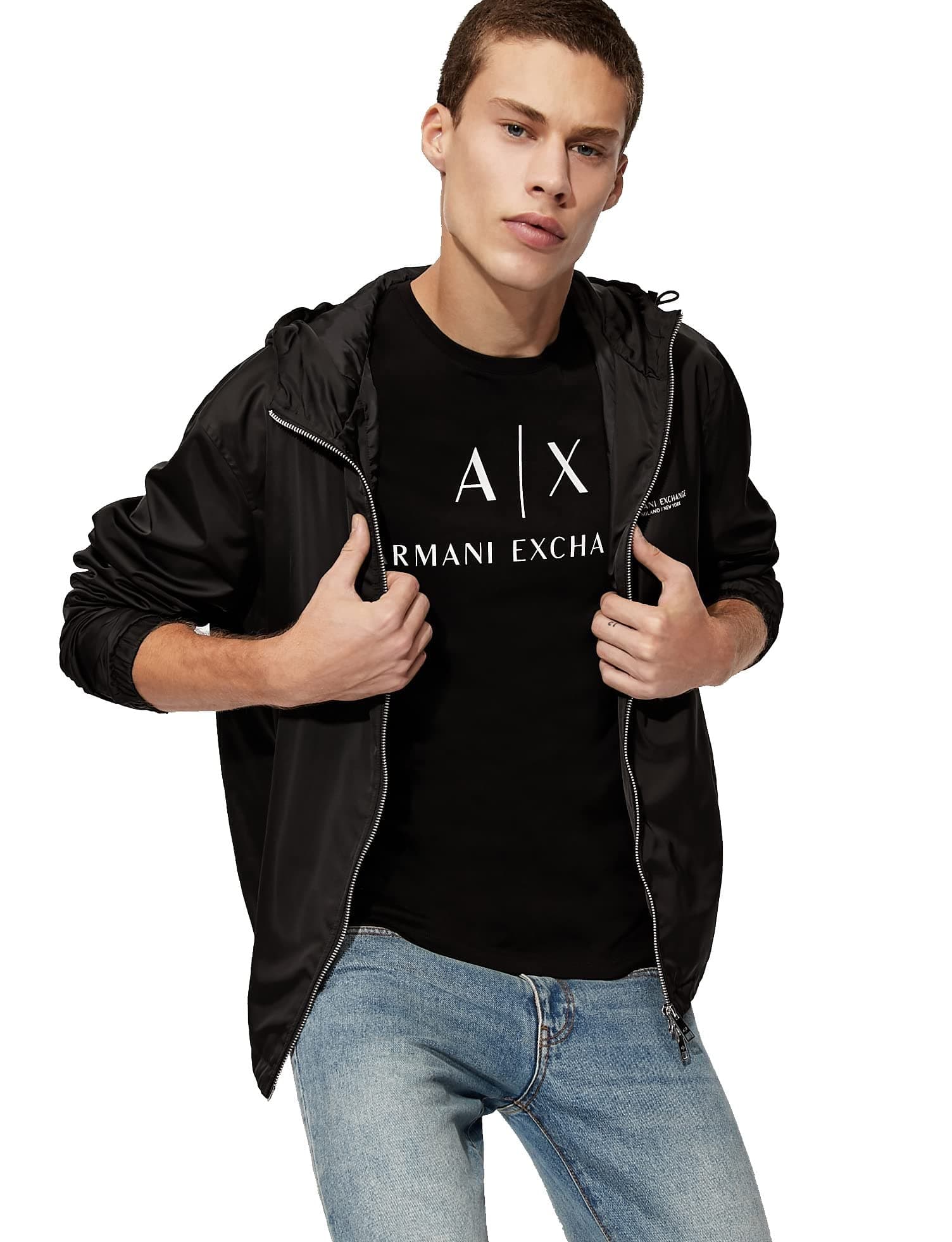 AX Armani Exchange Men's Crew Neck Logo Tee
