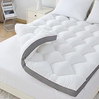 WhatsBedding 4 Inch Memory Foam Mattress Topper Twin, Extra Soft Pillow Top Mattress Topper with Breathable Air Mesh Sides, Fluffy Shredded Memory Foam Filled & Thicked Down Alternative-Lined