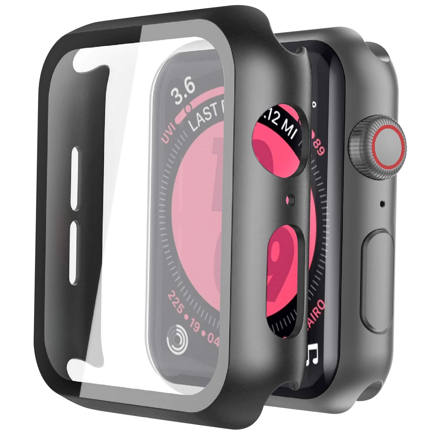 Langboom Black Hard Case Compatible with Apple Watch SE Series 6 Series 5 Series 4 40mm with Screen Protector, iwatch Ultra Thin HD Tempered Glass Screen Protector Overall Protective Cover Amizee Rugged Case Compatible with Apple Watch Case Series 8/7 45mm Series 6/SE/5/4 44mm, Soft TPU Shockproof Bumper Drop Proof Protective Cover Compatible with iWatch - Light Blue Compatible with Apple Watch Series 3 Case 42mm Full Cover Soft TPU Protective Case for Apple Watch Series 2/Series 3 for Women Men Silver case and Clear case(2 Pack) Realproof Waterproof Apple Watch Case 44MM Series 6 | SE | 5 | 4 with 3PCS Premium Soft Silicone Band, Dropproof Shockproof Impact Resistant Rugged Protective iWatch Case Bulit-in Screen Protector 16 Pieces Soft TPU Protective Watch Case Anti-Scratch Silicone Protector Soft Flexible TPU Thin Lightweight Bumper Cover for Smartwatch Series SE/6/5/4/3/2/1 (40 mm)