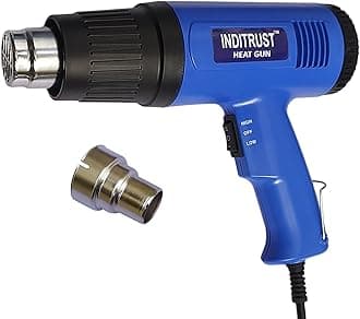 Inditrust 2000 Watt professional heat gun hot air gun with dual temperature setting for Shrink Wrapping, Packing, Paint removal heat gun designed for industrial use (BLUE)