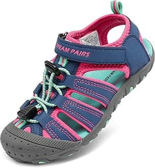 DREAM PAIRSBoys Girls Closed-Toe Outdoor Summer Sport Sandals for Little/Big Kid