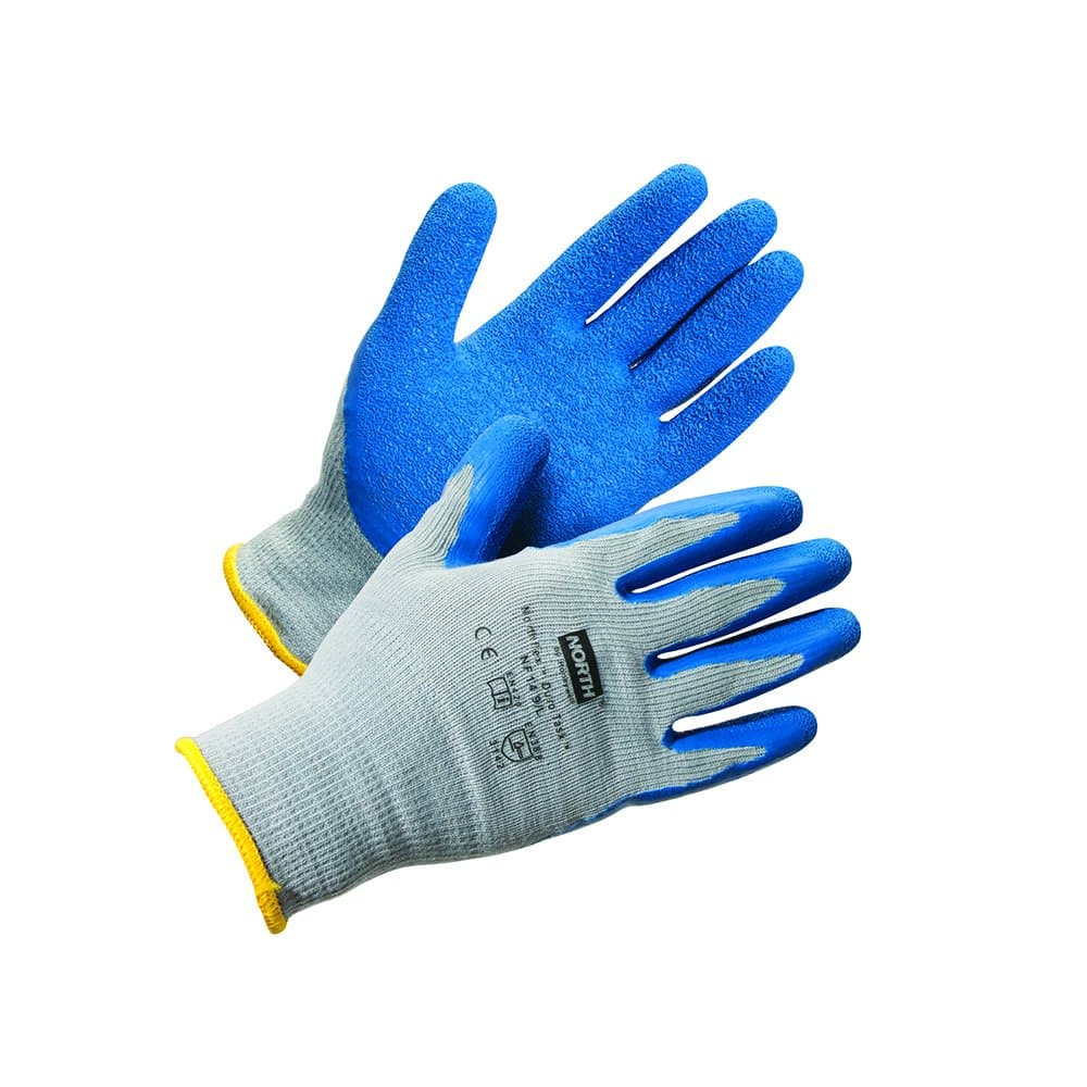 NorthFlex Duro Task Seamless Knit Safety Gloves with Natural Rubber Palm & Fingers, 10 gauge, X-Large (RWS-57026)