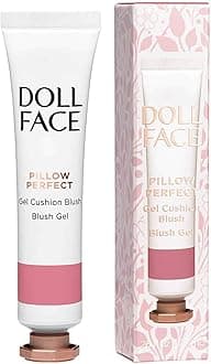 DOLL FACE Liquid Blush for Cheeks | Pillow Perfect Gel Cushion Blush | Cream Blusher Makeup | Lightweight, Blendable & Buildable Natural Radiance (Pillow Talk)