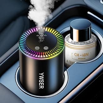 Smart Car Air Freshener, Car Air Freshener Diffuser with Starry Sky Projection and 50ml Perfume, Auto On/Off Intelligent, 3 Mode Adjustable Rechargeable Aroma Diffuser, Encounter