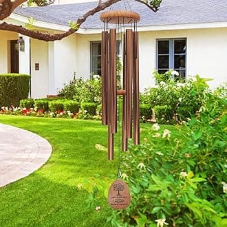 Large Wind Chimes for Outside Deep Tone,42" Memorial Wind Chimes for Loss of Loved one, Sympathy Gifts Outdoor Decor in Garden,Porch, Backyard and Patio (Bronze)