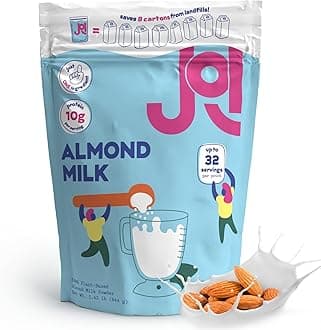JOI Almond Milk Plant-Based Milk Powder, Non-Dairy Milk Substitute, No Preservatives, No Gums, No Added Sugar, Vegan, Non-GMO, Kosher, 10g Protein per Serving, Up to 32 Servings, 1.42 lb (644 g)
