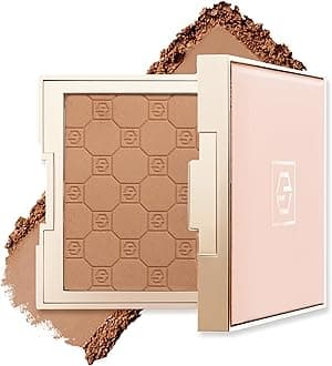 Soft Focus Hydrate & Setting Powder - Pressed Powder with Matte Finish - Blurring Powder for Fine Lines and Pores - Set Face Makeup Foundation or Concealer - Dark