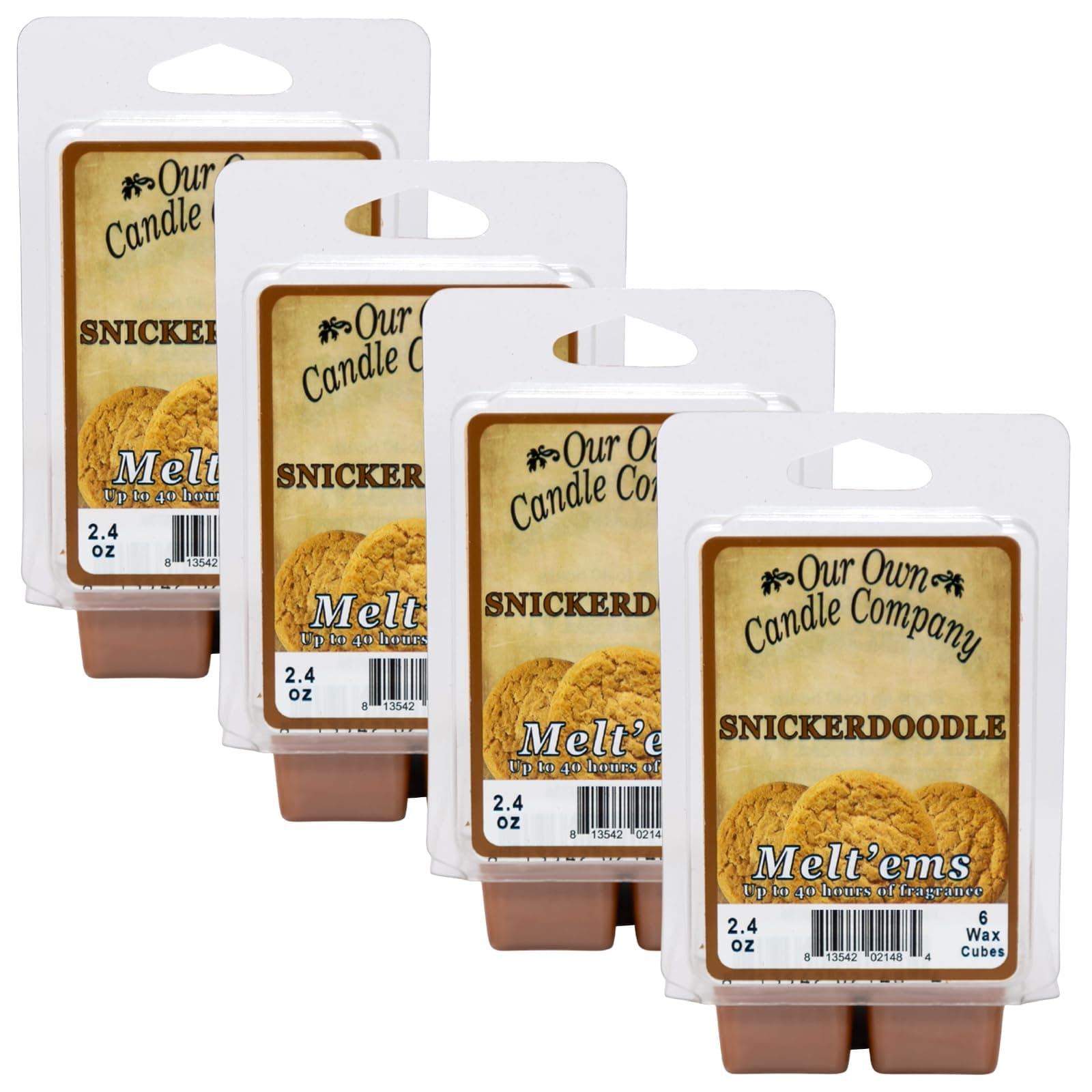 - Premium Wax Melt, Snickerdoodle, 6 Cubes, 2.4 oz (4 Pack)