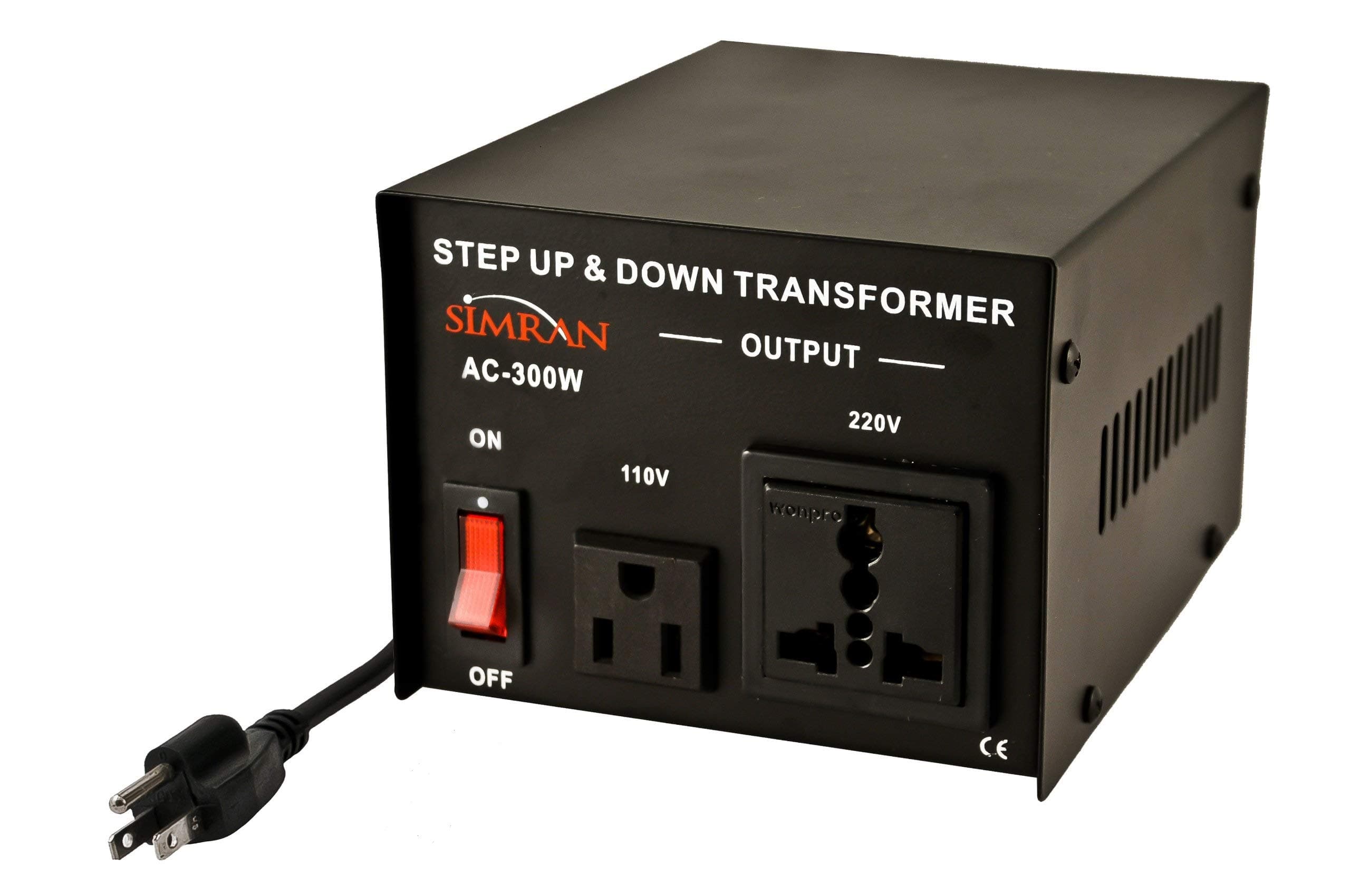 AC-300 Step Up/Down Voltage Converter Transformer 110V/220V - 300 Watts,Black