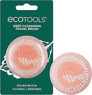 Ecotools Deep Cleansing Facial Brush, For Facial Cleansers And Serums, Removes Daily Oil And Dirt, Multicolor, Pack Of 1