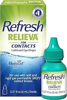 Relieva for Contacts Lubricant Eye Drops, 0.27 Fl Oz Sterile