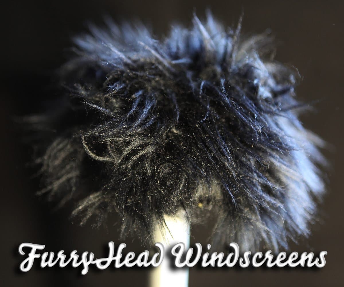 Furryhead Extreme Foam Core Windscreen Black for Zoom H2n