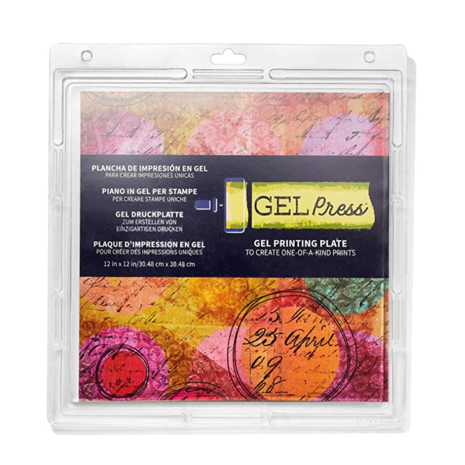 Gel Press 10803 Monoprinting Plate, 12" x 12"
