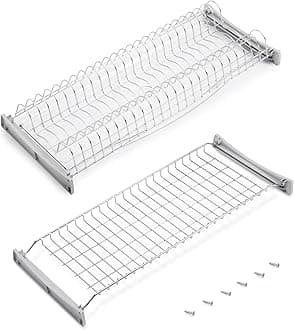 Emuca - Suprastar Dish Drainer for High Modules, 700 mm, Chrome-Plated, Steel