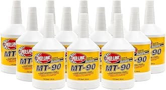 Red Line 50304 MT-90 75W-90 GL-4 Manual Transmission and Transaxle Lubricant (MTL)- 1 Quart (12 Pack)
