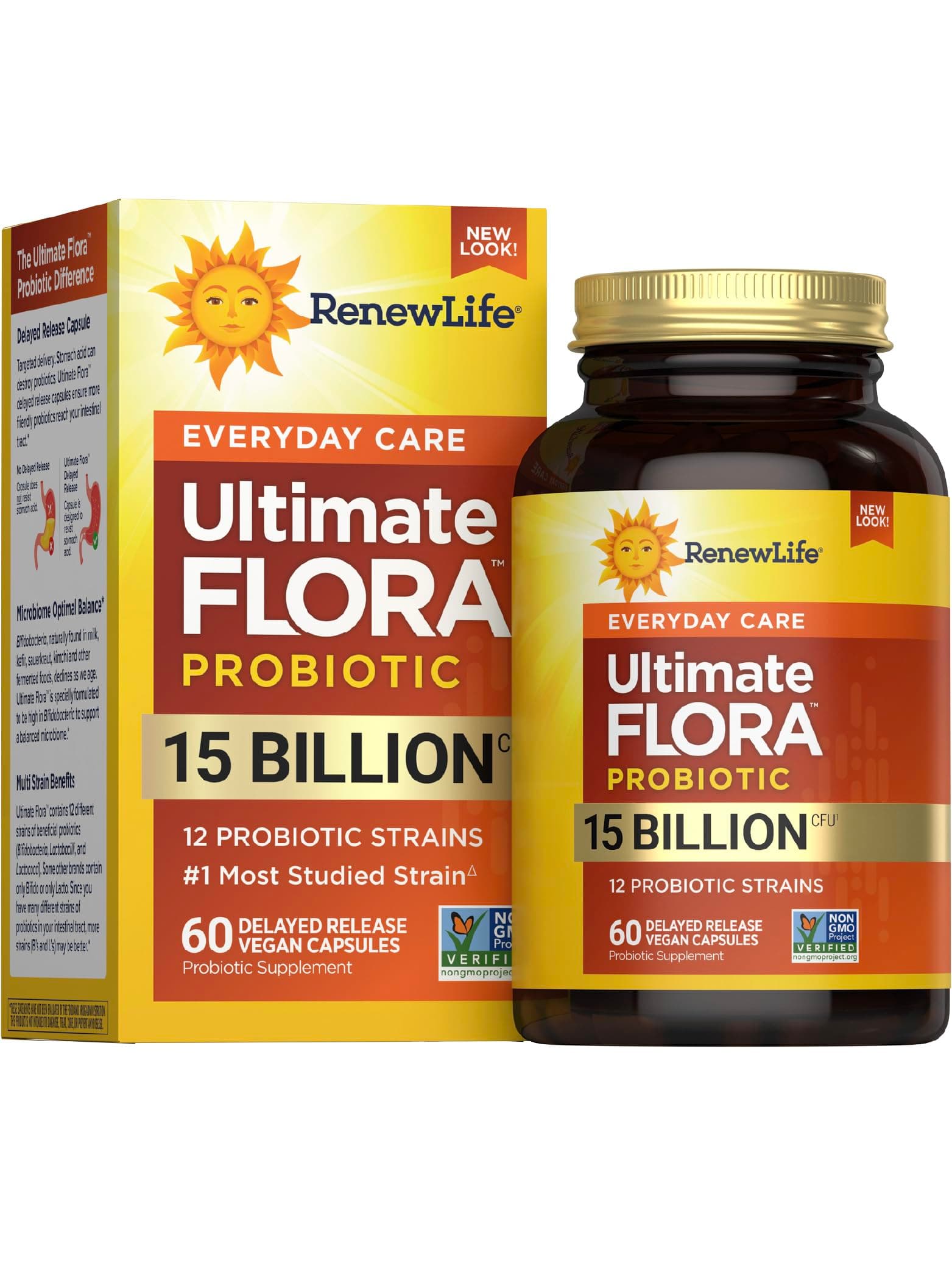 Ultimate Flora Everyday Probiotic 15 Billion (Formerly Ultimate Flora Adult), 60 count
