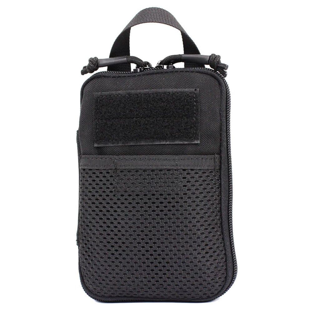 TTGTACTICAL Tactical Pocket Organizer Mini Compact EDC Utility Tactical Molle Pouch (Black)