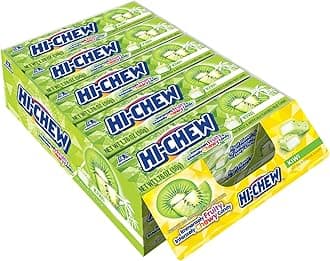 Kiwi Sticks, 15-Pack, Unique Fun Soft & Chewy Taffy Easter Candy, 1.76oz Each - Made with Immensely Juicy Fruity Flavors