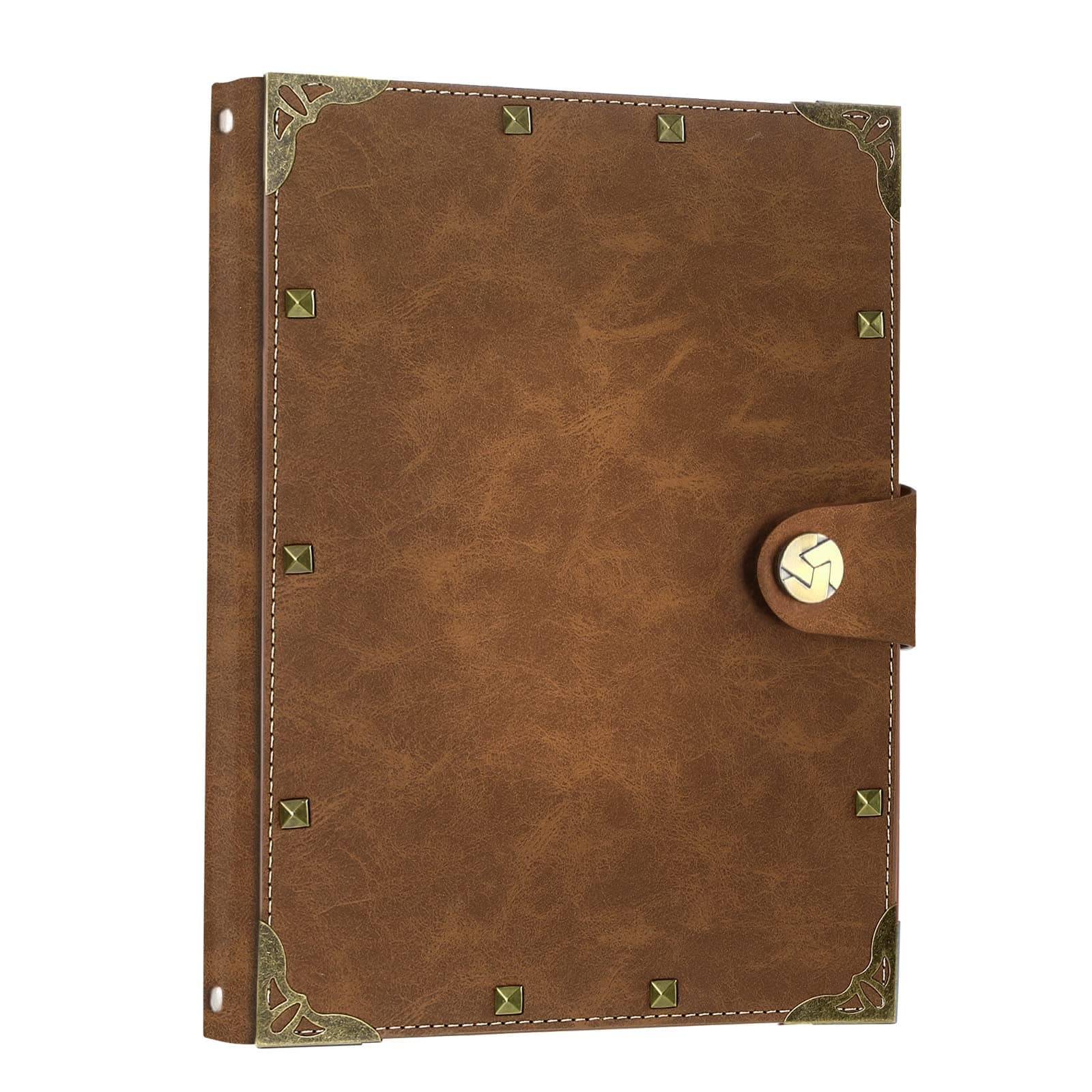 SEEHAN A5 Journal Vintage Binder Journal Notebook 200 Pages, PU Leather Blank Journal Sketchbook A5 Notepads Travel Journal for Writing Drawing